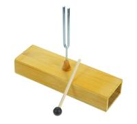 GLSTOY Acoustics Vibration Experiment Kit Hz Tuning Fork Wooden Resonance Box Instrument Tuner for Boys and Girls Learning