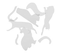 GLSTOY Acrylic Quilting Rulers Set with Cute Cat Template, DIY Patchwork Tools for Quilting and Handmade Sewing Projects