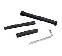 GLSTOY Adjustable Acoustic Guitar Saddle and Nut Set for Folk Guitar Pom Material with Adjustable Rail and Mini Driver Replacement Upper and Lower Nut Accessories