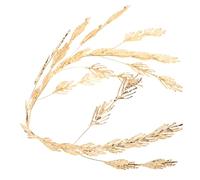 GLSTOY Adjustable Gold Leaf Bridal Crown Headband for Women Lightweight Wedding Hairpiece Elegant Party Tiara for Brides Prom Birthday Celebrations