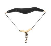 GLSTOY Adjustable Saxophone Neck Strap Padded Shoulder Harness for Soprano Tenor Sax Comfortable Leather Saxophone Strap Metal Swivel Hook