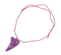 GLSTOY Alto Ocarina Six Holes Portable Musical Instrument for Beginners Dolomite Material Mini Flute with Precise Tone Holes Easy to Learn Suitable for Adults Creative Purple Random Color