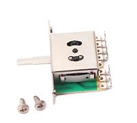 GLSTOY Aluminum Alloy Way Pickup Selector Golden Hat Metal Shell Design for Electric Guitar Bass Complete Plastic Tip