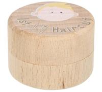 GLSTOY Baby First Haircut Keepsake Box, Wooden First Hairs Collection Storage Holder Tooth Fairy Box for Boys Girls Cute Fetal Hair Organizer Container