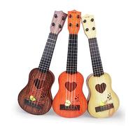 GLSTOY Boy Girl Small Musical Instruments Imitated Ukulele Mini Guitar Playing Toy Four Strings for Boys and Girls Toys