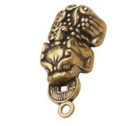 GLSTOY Brass Vintage Key Ornaments 3d Brave Modeling Lightweight Portable Creative Stylish Key Hanging Decors Charm for Travel Use