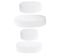 GLSTOY Cake Dummy 4Pcs Polystyrene Foam 10Cm-25Cm Diameter for Artificial Flower Moulds and Party Use