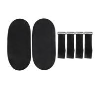 GLSTOY Car Sunshade Extender for Front Passengers with Adjustable Silver Plasters Material, Black Anti-glare Sun Visor Protection for Late Afternoon and Early Morning Driving, 1 Pair