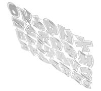 GLSTOY Carbon Steel Alphabet Dies for Card Making, Letter Embossing Metal Stencils, Precision Cutting Dies Compatible with Paper Embossing Machines for Scrapbooking and Crafting