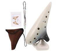 GLSTOY Ceramic Ocarina Alto C Instrument for Beginners and Professionals Kiln-fired Design with Rich Tonal Range Suitable for Practice Performances and Diverse Music Genres