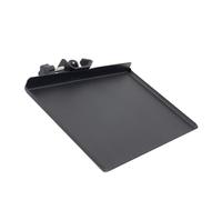 GLSTOY Clamp-on Microphone Stand Tray Dual Mic Holder Black Sound Card Rack for Live Streaming and Broadcasting