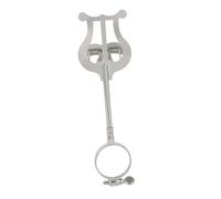 GLSTOY Clarinet Music Score Clip in Silver Iron Strong Clamping Force and Wear-resistant Simple Style, Portable Music Sheet Stand Holder for Practice and Performance