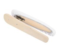 GLSTOY Compact Mini Ironing Board with Wooden Stool Base and White Cloth Cover, Home Ironing Accessory for Small Spaces and Convenient Use