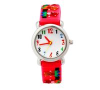 GLSTOY Creative Cartoon Watch with Red Plastic Strap Accurate Movement S Wristwatch for Boys and Comfortable Ergonomic Design and Safe for Birthday and Holiday