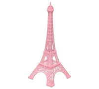 GLSTOY Creative Pink Eiffel Tower Prop Decorative Figurine for Cake Topper Party Decoration Home Table Stand Holder French Architecture Model Souvenir