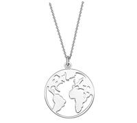 GLSTOY Creative World Map Pendant Necklace Travel Theme Alloy Jewelry Gift for Women Birthday Holiday Accessories