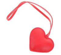 GLSTOY Cute Heart Shaped Pu Bag Charm Keychain Chic Accessory for Women and Girls for Handbags Car Keys Valentine Day Gifts and Christmas Presents