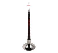 GLSTOY D Key Imitation Rosewood Suona Horn for Beginners Traditional Chinese Woodwind Instrument with Silver Bell Portable Suona Music Practice Instrument for Folk Performance