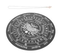 GLSTOY Divination Board Divination Accessory Home Board Decoration 7.8x7.8x0.4inch Wood Metal Stone Workmanship Comfortable Touch Feeling Mysterious Atmosphere for Home Decoration