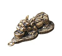 GLSTOY DIY Craft Brass Beast Pendant Keychain Fortune Charm for Key Hanging Decoration