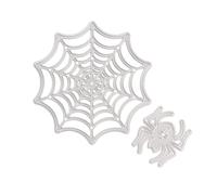 GLSTOY DIY Halloween Spider Web Embossing Cutting Die Carbon Steel Stencil Template Mold for Scrapbooking and Album Crafting
