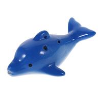 GLSTOY Dolphin Shape Ceramic Ocarina Boys and Girls Musical Instrument Sea Life Animal Toy for Boy Girl