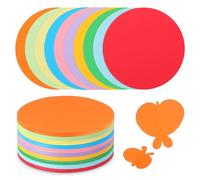 GLSTOY Double-Sided Origami Paper Circles 12Cm 500Pcs Easy Fold Material for Boys and and Adults Crafts School Projects and Holiday Decorations