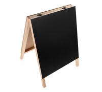 GLSTOY Double-Sided Wooden Chalkboard Sign 21x29cm Freestanding Small Blackboard Message Board for Office and Classroom Use