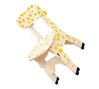 GLSTOY Educational Kids Chair Wooden Giraffe Safe for Toddlers Bedrooms Classrooms