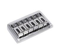 GLSTOY Electric Guitar Chrome Bridge Saddle Fixed Bridge Plate Guitar Steel Accessory