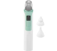 GLSTOY Electric Nasal Aspirator with Anti-backflow System, Rechargeable Mucus Cleaner for Newborns and Infants, Soft Silicone Nozzle Nose Cleaning Tool in Light Green