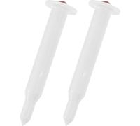 GLSTOY Food Thermometer 2Pcs with Pop-Out Temperature Probe, Portable Meat Thermometer Nylon and Stainless Steel, for Barbecue and Kitchen Oven Temperature Checking