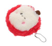 GLSTOY Fruit Shaped Plush Purse Cute Zipper Money Organizer for Girls Portable Plush Wallet for Data Cables and Small Accessories for Travel and Everyday Use