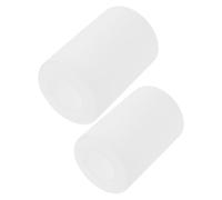 GLSTOY Glass Lamp Shade Replacement 2Pcs Milky White Frosted Cylinder Covers E27 Base 90X130Mm 100X150Mm for Dorm Table and Floor Lamps Soft Light Diffusion