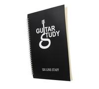 GLSTOY Guitar Sheet Music Book A4 Six-Line Staff Notebook with Chord Boxes Music Practice Notebook for Beginners for Guitar Learning and Teaching