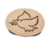 GLSTOY Guitar Soundhole Covers Bird Pattern Maple Wood Cover Feedback Buster Sound Hole Block