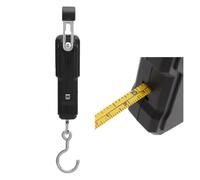 GLSTOY Handheld Scale Hanging Scale Lightweight Digital Lcd Display Abs Main Body Steel Comfortable Grip Travel Luggage Weighing with Tape Measure 0-100cm and 2pcs Aaa Batteries