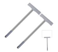GLSTOY Handheld Stainless Steel Sign Rods 2Pcs for Victory Parades and Sports Meetings Plastic Sign Holder Poles Outdoor