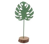 GLSTOY Hawaiian Style Green Resin Desktop Ornament with Fine Workmanship and Handmade Craft, Realistic Turtle Leaf Decoration for Home and Desk, Simple and Delicate Craft Decor