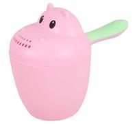 GLSTOY Hippo Shaped Wash Hair Cup Shampoo Rinse Cup Cartoon Bath Rinser for Easy Bath Water Pourer