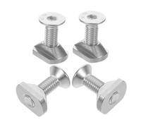 GLSTOY Hydrofoil Mounting Screw and Sliding Nut Kit M8 Stainless Steel 4pcs Boosting Hydrodynamic Efficiency with Wide Compatibility for Wing Foil and Surfboard for Water Sports