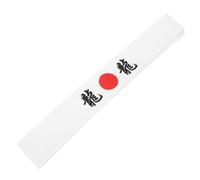 GLSTOY Japanese Ninja Headband White Breathable Karate Band for Sports and Chef Accessory, Breathable Japanese Headband Suitable for Martial Arts and Outdoor Activities