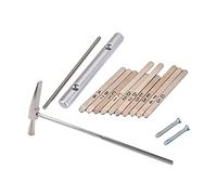 GLSTOY Kalimba Key Parts Solid Steel Keys Replacement for Finger Thumb Pianos Musical Instrument Hammer Easy Assembly Screws