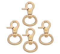 GLSTOY Keychain Clip Swivel Lobster Claw Clasps 4Pcs Metal Snap Hooks 15Mm Ring Width 36Mm Height for DIY Craft Projects and Lanyard Use