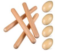 GLSTOY Kid-friendly Musical Instruments Set 4pcs Wooden Rhythm Sticks Shaker Musical Toys for Toddlers Early Learning Present