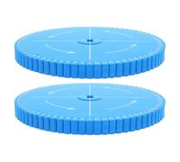 GLSTOY Kumihimo Braiding Disk 2Pcs Round Square Plates for Cord and Yarn Crafting DIY Bracelet Making Tool Suitable for Beginners and Macrame Projects