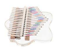 GLSTOY Lovely Keys Kalimba Transparent Thumb Piano Lightweight Finger Instrument for Beginners Ergonomic Design for Melodies for Outdoor Performance and Practice