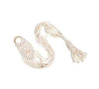 GLSTOY Macrame Woven Ukulele Hanger Cotton Linen Wall Mount Instrument Holder Rustic Macrame Design 49.12x2.16x0.39in Home Decor