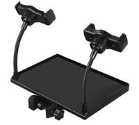 GLSTOY Microphone Holder Sound Card Clip-on Tray Movable Sound Tray for Mic Stand