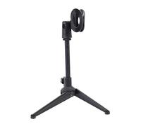 GLSTOY Microphone Stand Tripod Black Adjustable Mic Holder Mic Bracket for Table Top Stand Shelf
